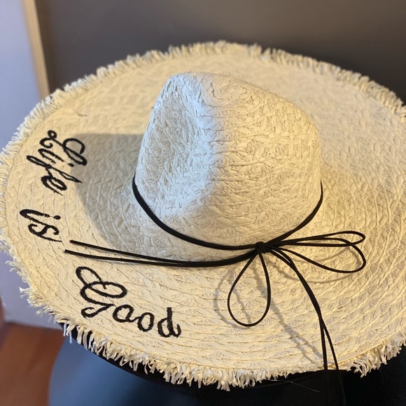 “Life Is Good” Sun Hat Beach Hat Vacation Hat 👒 - Picture 1 of 6